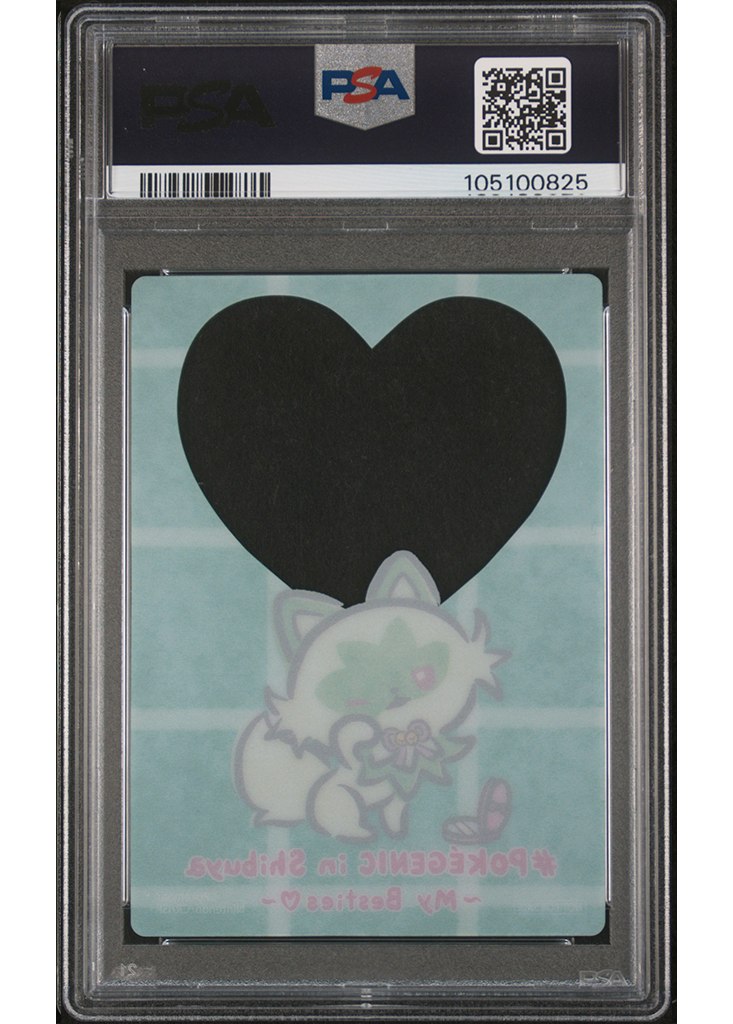 2024 POKEMON POKEGENIC- MY BESTIES CLEAR CARD SPRIGATITO - PSA 8