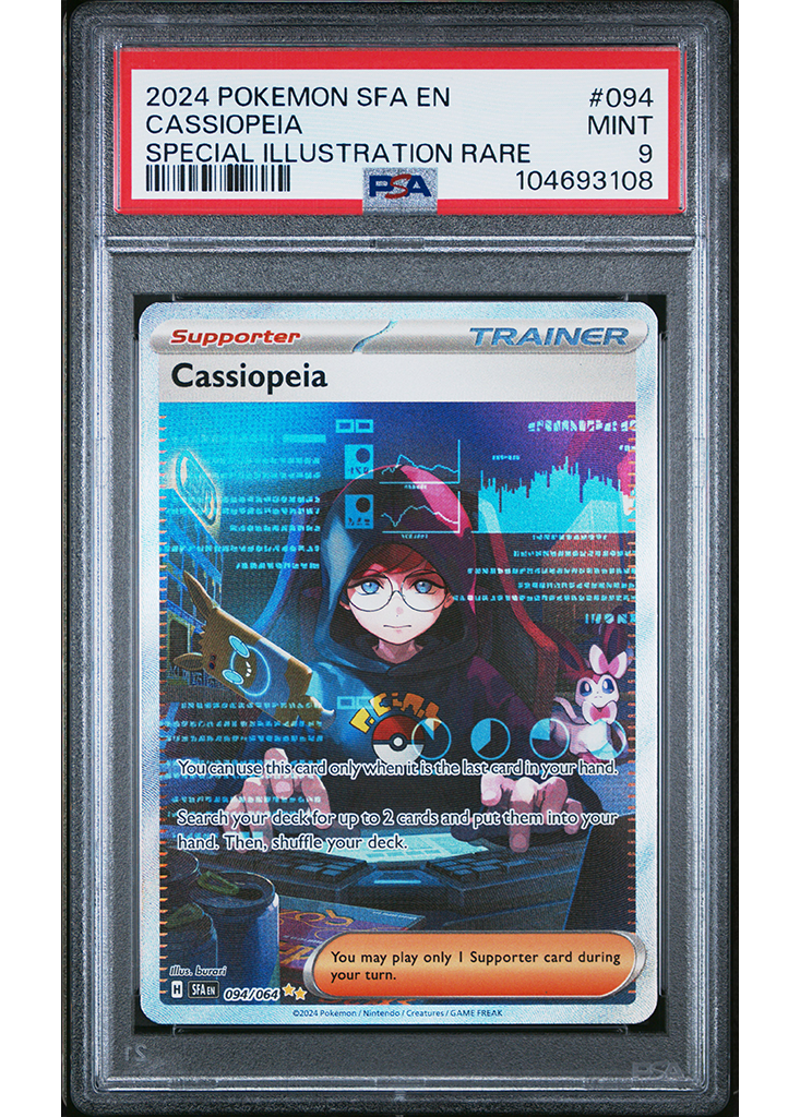 2024 POKEMON SCARLET & VIOLET SHROUDED FABLE CASSIOPEIA - #094 - PSA 9