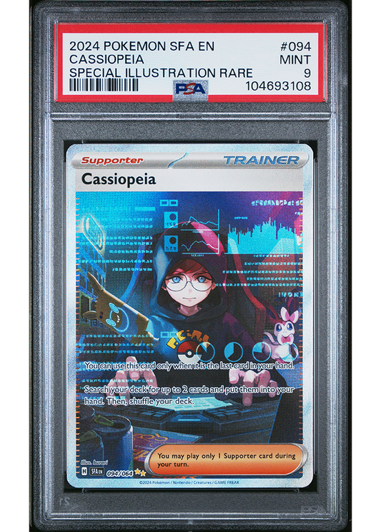2024 POKEMON SCARLET & VIOLET SHROUDED FABLE CASSIOPEIA - #094 - PSA 9
