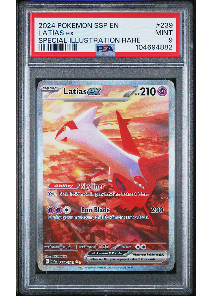2024 POKEMON SCARLET & VIOLET SURGING SPARKS LATIAS EX - #239 - PSA 9