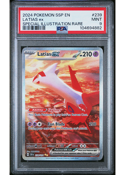 2024 POKEMON SCARLET & VIOLET SURGING SPARKS LATIAS EX - #239 - PSA 9