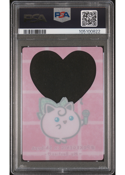 2024 POKEMON POKEGENIC- MY BESTIES CLEAR CARD JIGGLYPUFF - PSA 8
