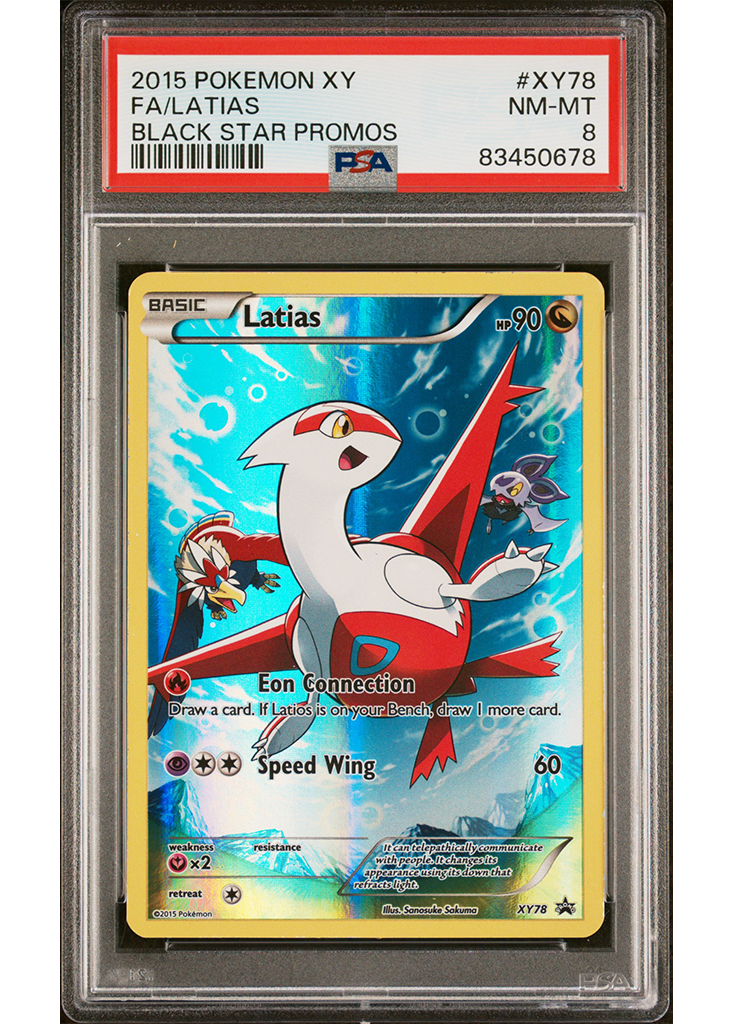 2015 POKEMON XY BLACK STAR PROMOS LATIAS - #XY78 - PSA 8