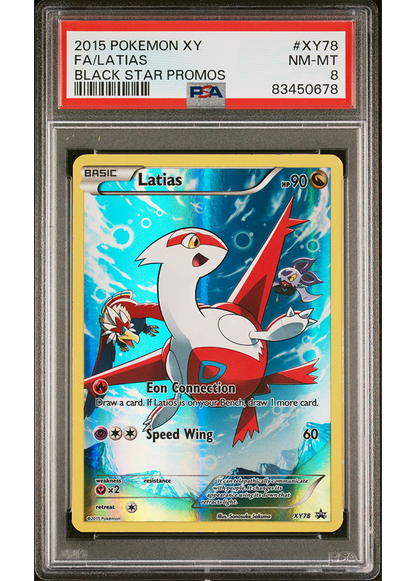 2015 POKEMON XY BLACK STAR PROMOS LATIAS - #XY78 - PSA 8