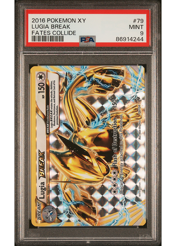 2016 POKEMON XY FATES COLLIDE LUGIA BREAK - #79 - PSA 9