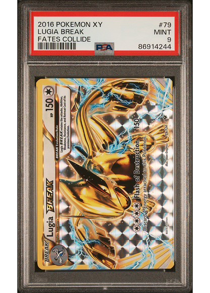 2016 POKEMON XY FATES COLLIDE LUGIA BREAK - #79 - PSA 9