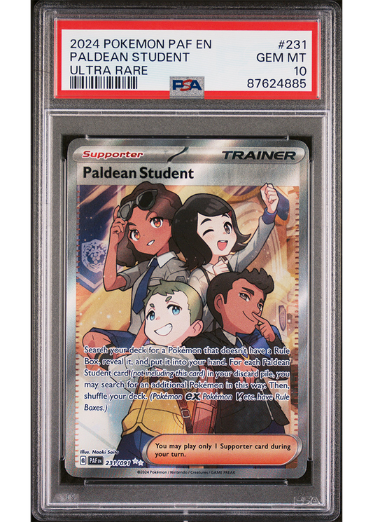 2024 POKEMON SCARLET & VIOLET PALDEAN FATES PALDEAN STUDENT - #231 - PSA 10