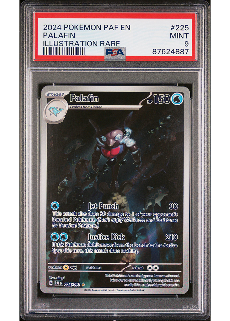2024 POKEMON SCARLET & VIOLET PALDEAN FATES PALAFIN - #225 - PSA 9