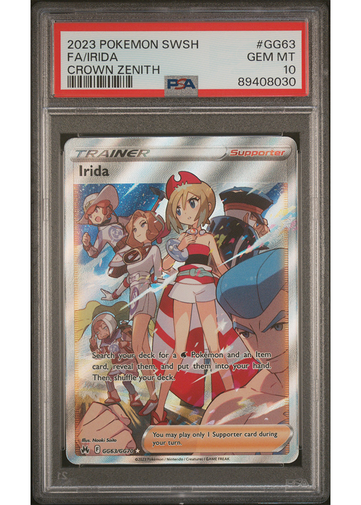 2023 POKEMON SWSH CROWN ZENITH IRIDA - #GG63 - PSA 10