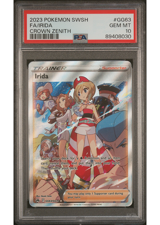 2023 POKEMON SWSH CROWN ZENITH IRIDA - #GG63 - PSA 10