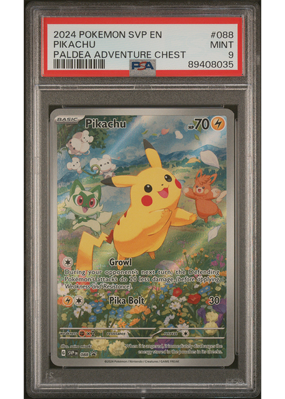 2024 POKEMON SCARLET & VIOLET BLACK STAR PROMO PIKACHU - #088 - PSA 9