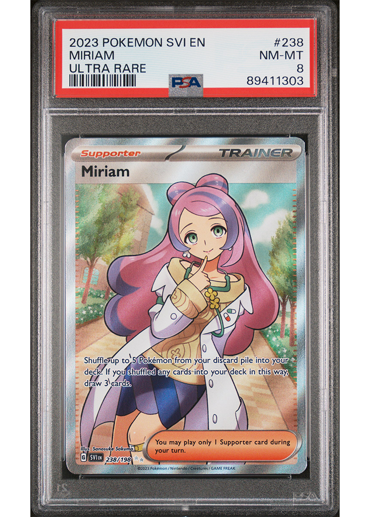 2023 POKEMON SV1 EN - SCARLET & VIOLET MIRIAM - #238 - PSA 8