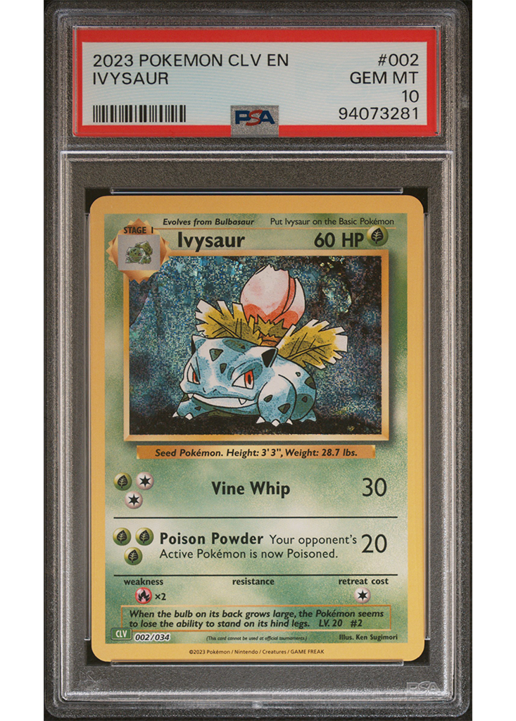 2023 POKEMON CLV - TRADING CARD GAME CLASSIC IVYSAUR - #002 - PSA 10