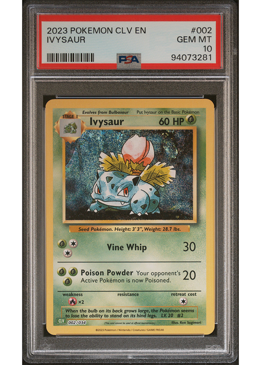 2023 POKEMON CLV - TRADING CARD GAME CLASSIC IVYSAUR - #002 - PSA 10