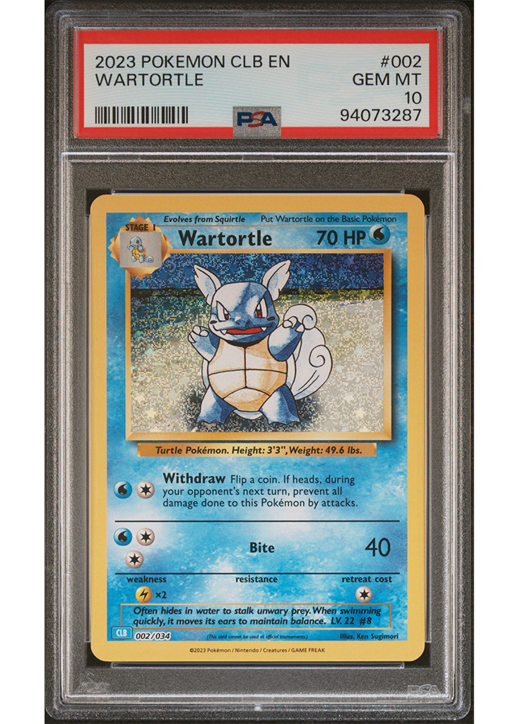 2023 POKEMON CLB - TRADING CARD GAME CLASSIC WARTORTLE - #002 - PSA 10