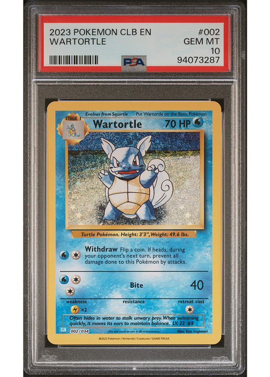 2023 POKEMON CLB - TRADING CARD GAME CLASSIC WARTORTLE - #002 - PSA 10