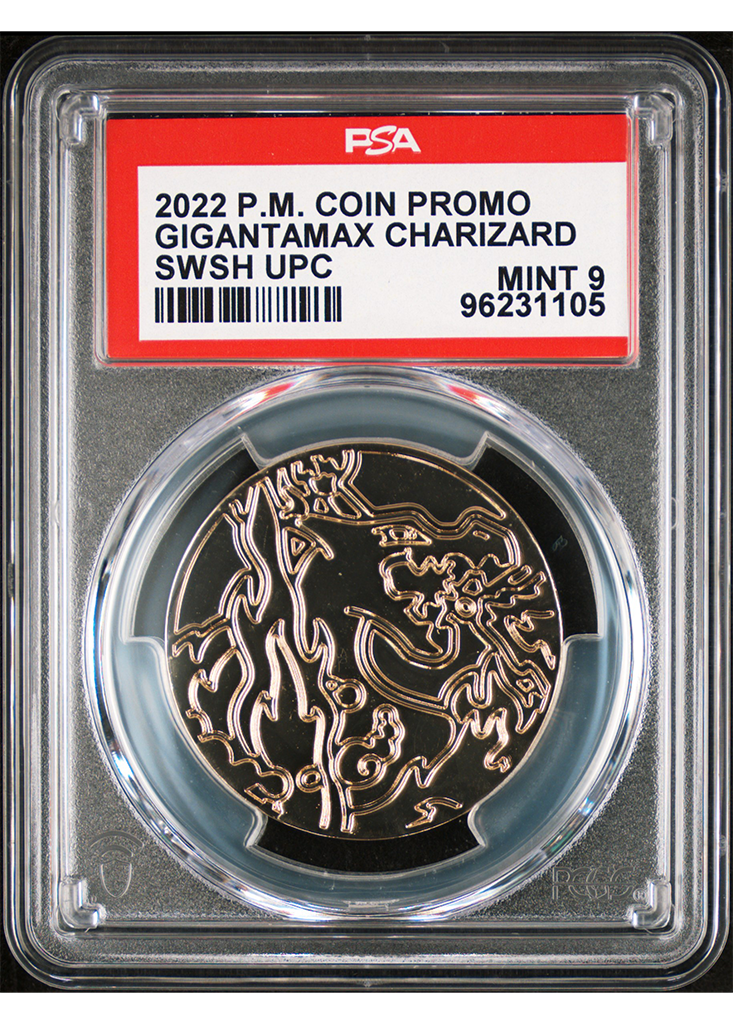 2022 POKEMON SWSH CHARIZARD UPC GIGANTAMAX CHARIZARD - COIN - PSA 9