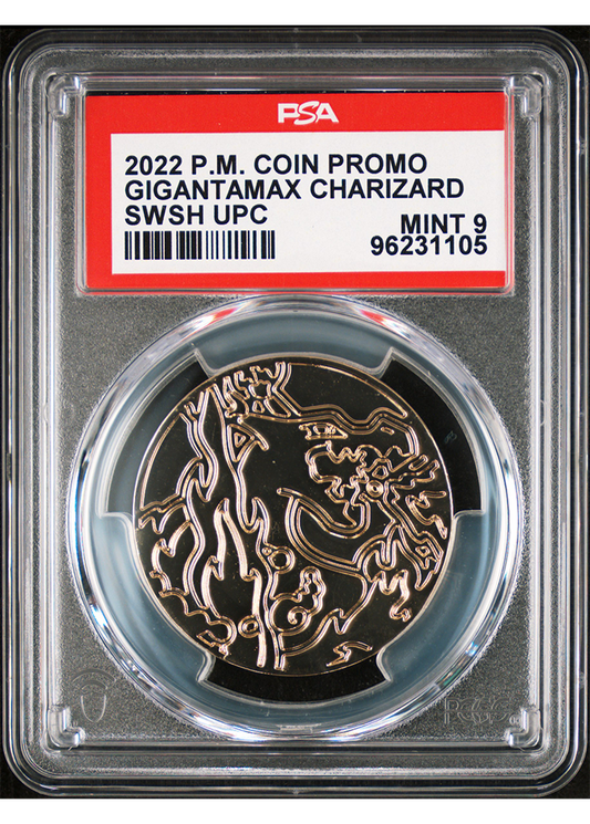 2022 POKEMON SWSH CHARIZARD UPC GIGANTAMAX CHARIZARD - COIN - PSA 9